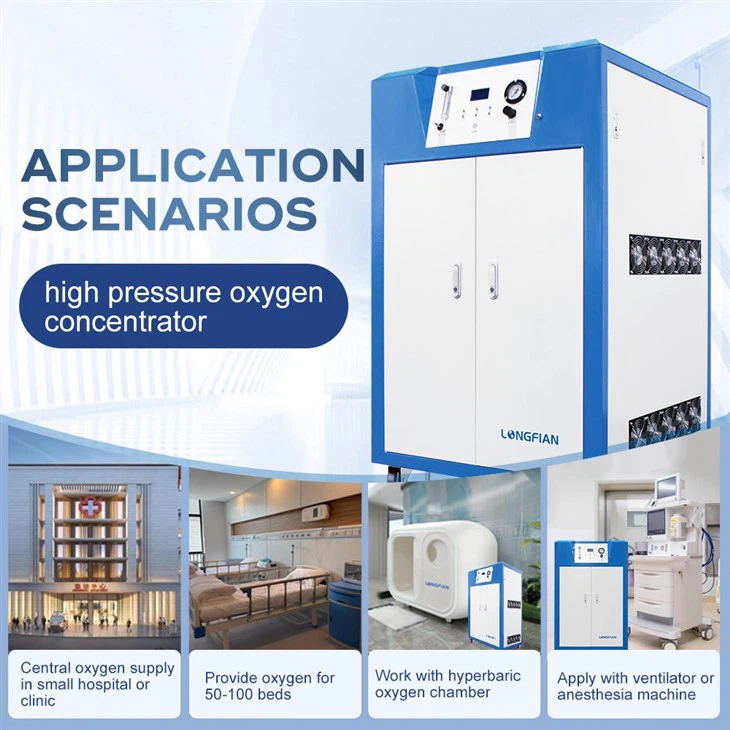 High Performance O2 Concentrator High Pressure Oxygen Medical Oxygen Machine