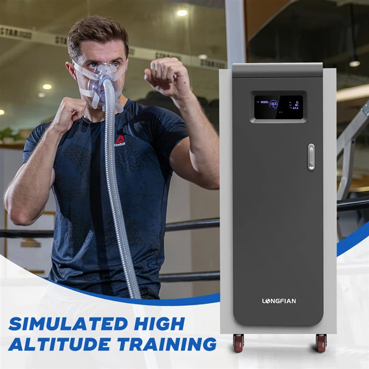 IHT IHHT naprava 20L pametni hipoksični generator z velikim zaslonom, ki prikazuje koncentracijo O2/CO2, nadmorsko višino in Spo2 za domači fitnes