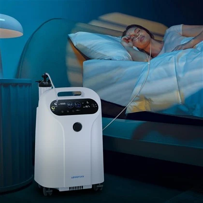 Nova generacija prenosni 5L medicinski koncentrator kisika z nebulizatorjem
